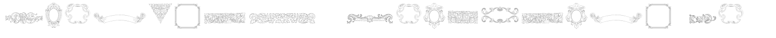 Mortised Ornaments font preview